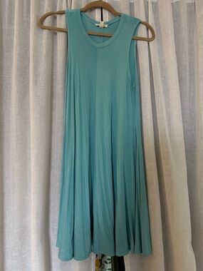 silence + noise Teal Swing Tank Dress
